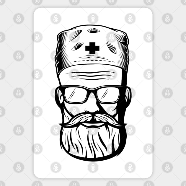 the best nurses have beards Magnet by Tshirtiz
